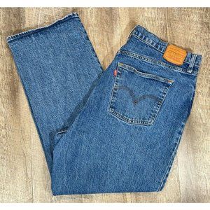 Levi's * Women's Size 18W * 501 Cropped Jeans * High Rise * EUC * Blue Workwear